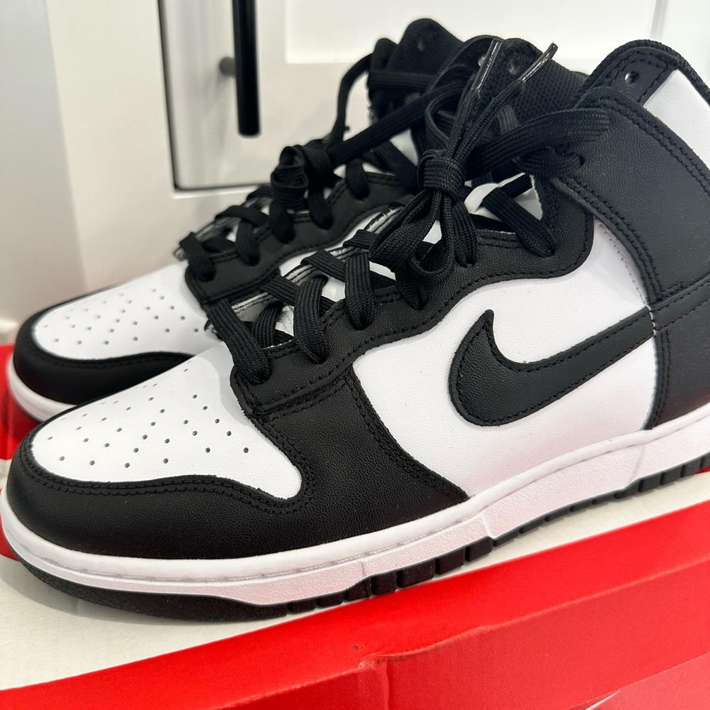 Brand New Nike Dunk Hi Retro - black/white